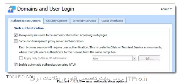NTLM kerio control