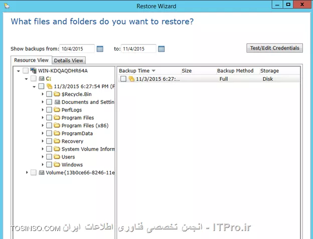 چگونگی و نکات مهم Backup and Restore از ساختار VMware بوسیله ابزار Backup Exec