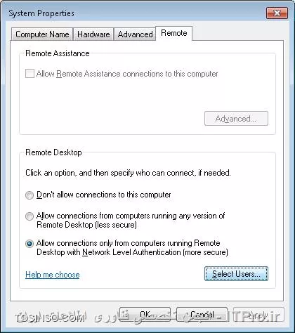 ||http://network.tosinso.com/files/get/13ab0f52-5be7-4b3d-b665-49c892dfd05b||
||http://network.tosinso.com/files/get/57030597-f728-4ef4-8c20-07227dece33d||
گروه یا کاربری رو که مد نظرتون هست از قسمت Select Users انتخاب و اضافه کنید