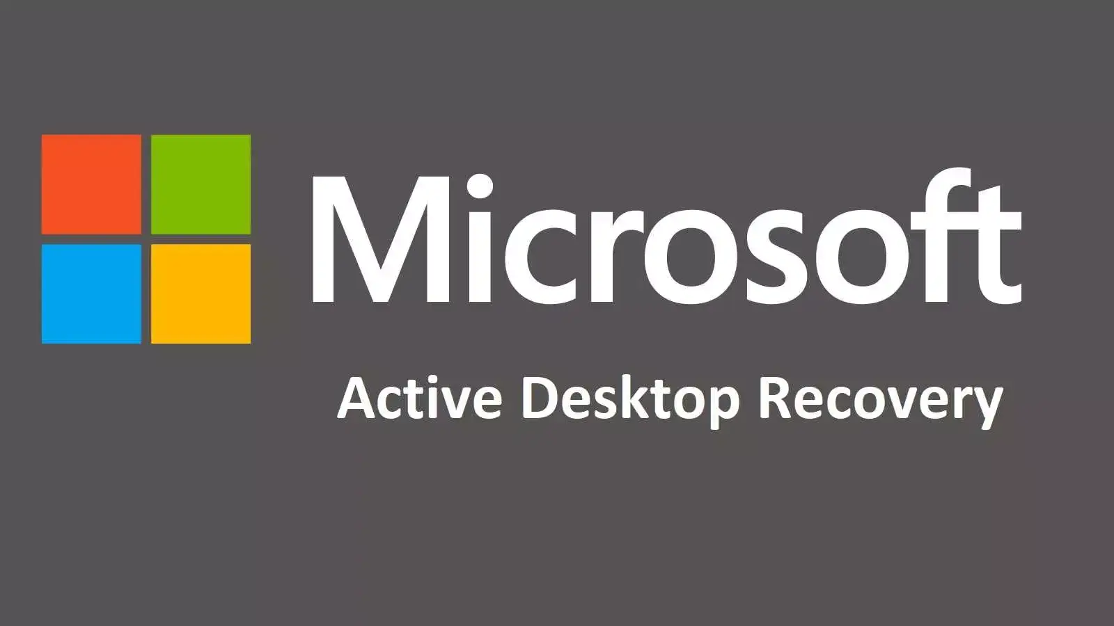 آموزش رفع خطای Active Desktop Recovery در ویندوز