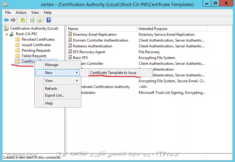 آموزش جامع PKI در مایکروسافت و Active Directory Certificate Services : قسمت چهارم