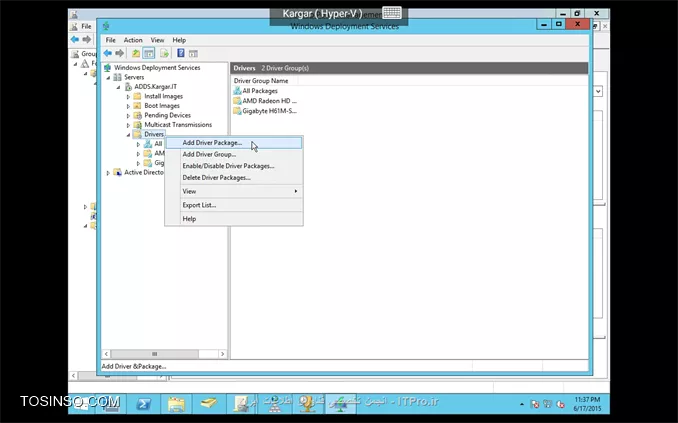 Adding driver to wds 2012