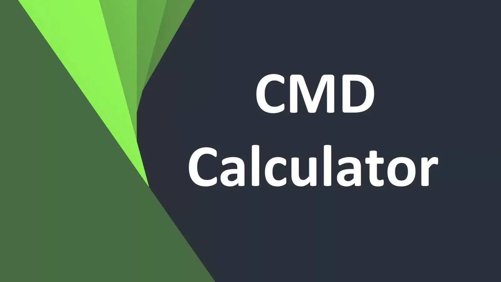 آموزش استفاده از CMD به جای ماشین حساب 