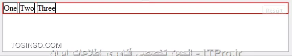 استفاده از display:inline این خروجی میده