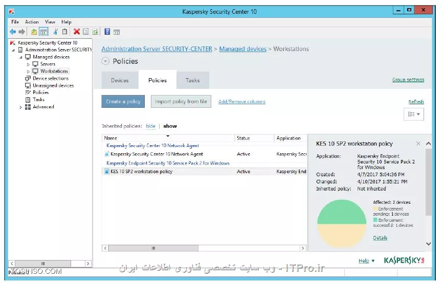 !! تنظیمات Mail Anti-Virus 
در این آزمایشگاه قصد داریم تا فایلی را در ایمیل ارسال کنیم به طوری که توسط بخش Mail Anti-Virus کنترل شود می خواهیم فرمت BAT را در کسپراسکی سرور استثنا قایل شویم تا عملیات چک و اسکن روی ان انجام نشود :

* ماشین های DC و Security-Center را روشن کنید 

* با نام کاربری abc\Administrator و پسورد Ka5per5Ky لاگین کنید 

* کلاینت LapTop را روشن کنید و با نام کاربری abc\Tom و پسورد Ka5per5Ky لاگین کنید 

* ایمیلی به نام Tom@abc.lab را بسازید ( با برنامه Mozilla Thunderbird  ) 

1-برنامه Mozilla Thunderbird را اجرا کنید 

2- حالا پیامی را با ان ارسال کنید و بر روی Subject و با موضوع IT Service Desk 

3- فایلی را به نام run.zip ایجاد کنید 

4- حالا Send کنید 

5- حالا بر روی LapTop سرویس Mozilla Thunderbird را نصب کنید 

6- سرویس Administration Console را استارت بزنید 

7- در گروه Workstations روی تب Policies کلیک کنید 

8- روی KES 10 Sp2 workstation policy و بر روی Mail Anti-Virus را انتخاب کنید 

9- کلیک Setting 

||کسپراسکی سرور 10 لب ::https://tosinso.com/files/get/7bc04847-76cb-4f2d-8f0a-ca5b4e5fb261||

10- روی تب Attachment filter بروید 

||https://tosinso.com/files/get/f8355dd7-d6aa-44ac-83fa-6371040a9e16||

11- حالا چک باکس *.bat را بردارید تا برای این فرمت بتوانیم استثنایی را ایجاد کنیم و OK کنید  

||https://tosinso.com/files/get/cd312660-929a-476d-b6dc-e4e49d9518da||

12- حالا کلیک روی OK تا پالیسی ذخیره شود 

13- پالیسی مورد نظر را استاپ کنید 

||https://tosinso.com/files/get/5ab12eba-259c-4b88-becd-10dab2549e06||

14- مراحل 1-2-3-5 را انجام دهید 

15- در بخش Subject حالا تایپ کنید IT Service Desk_2 

16- حالا در بخش سرویس ایمیل پیام را Send کنید ( فایل RUN.zip را هم ارسال کنید ) 

نویسنده : سید احمد توسلی
منبع : |جزیره امنیت اطلاعات و ارتباطات وب سایت توسینسو::https://tosinso.com/security|
هرگونه نشر و کپی برداری بدون ذکر منبع و نام نویسنده دارای اشکال اخلاقی است