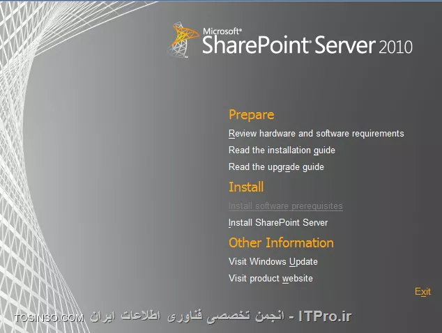 آموزش نصب شيرپوينت آموزش نصب SharePoint