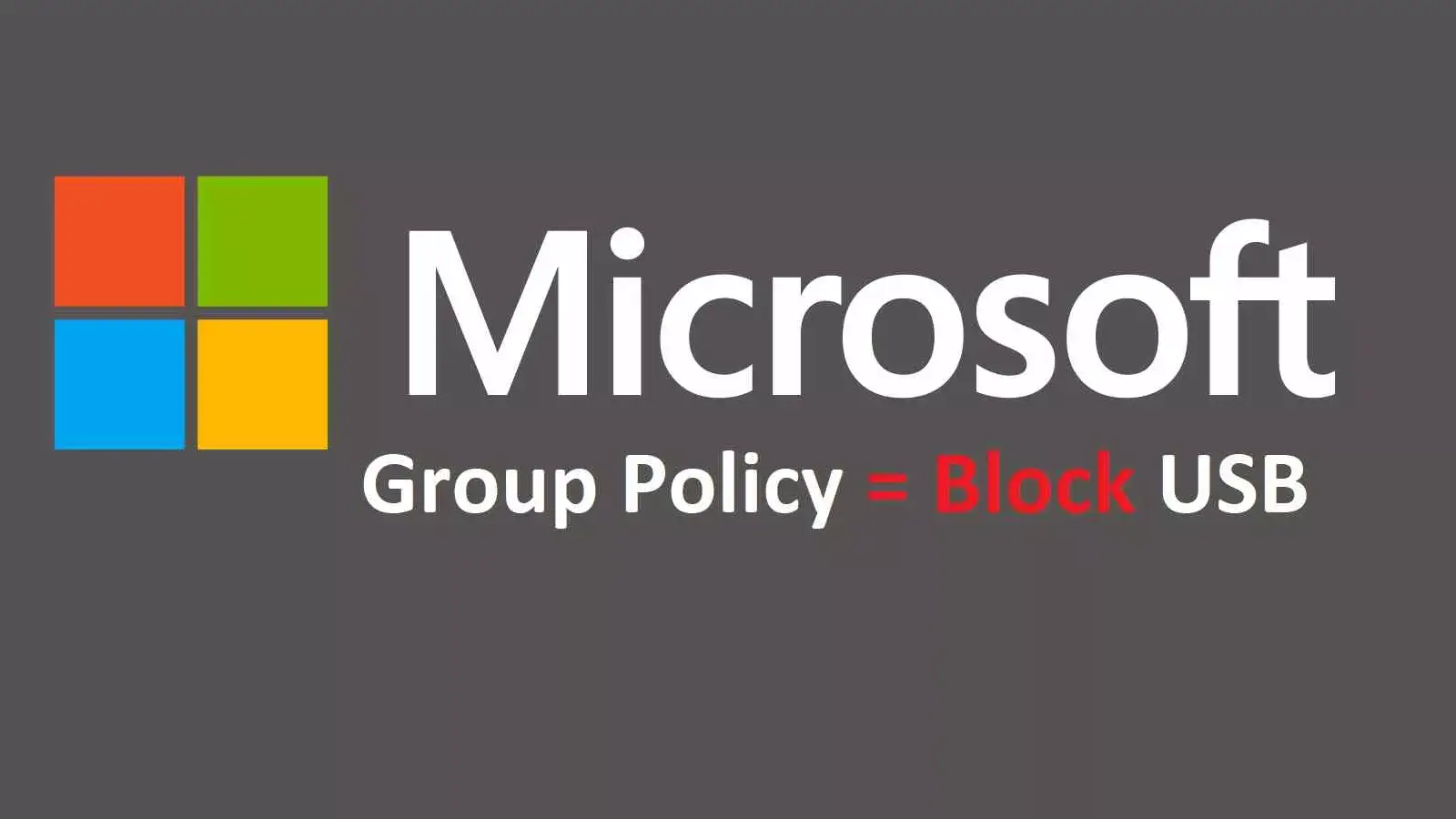 آموزش 2 روش بستن پورت USB با اکتیودایرکتوری و Group Policy