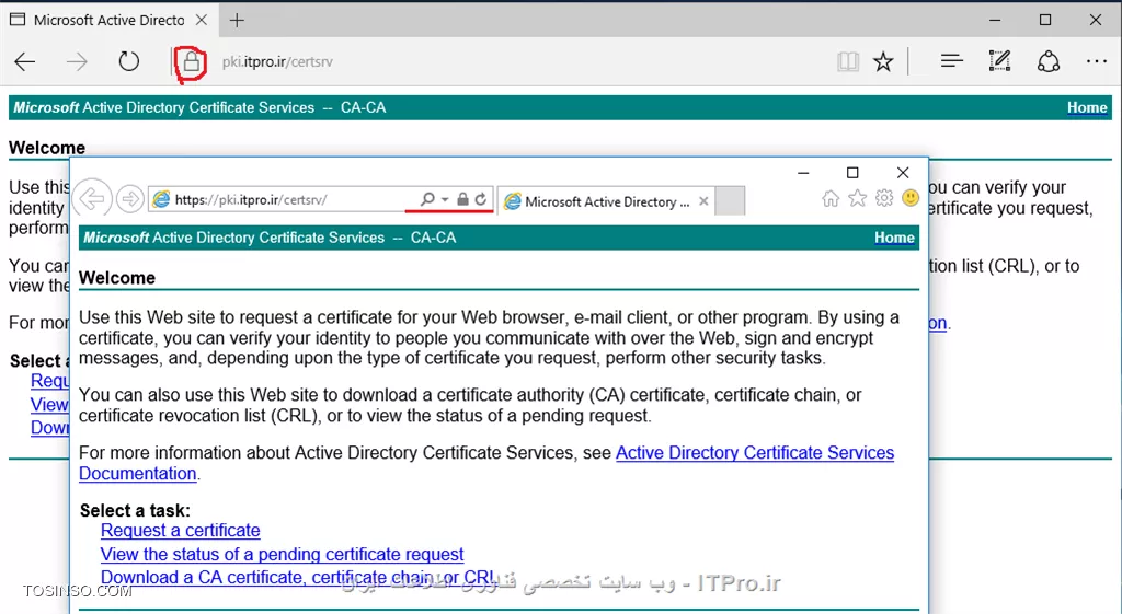 آموزش جامع PKI در مایکروسافت و Active Directory Certificate Services : قسمت هشتم