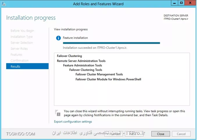 آموزش راه اندای Failover Clustering در ویندوز سرور 2012 و SQL سرور