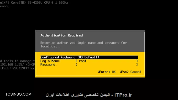مفهوم Hypervisor ، مفهومی است که قطعا به گوش شما خورده است . این مفهوم در دنیای مجازی سازی به کار می رود . در این آموزش به معرفی Hypervisor و انواع آن پرداخته شده است و در ادامه نحوه ی نصب و پیاده سازی ESXi 5.1 خدمت شما دوستان نیز ارائه می گردد .Hypervisor که به آن Virtual Machin Manager نیز گفته می شود ، برنامه ای است که امکان نصب و پیاده سازی چندین سیستم عامل را بر روی یک بستر سخت افزاری واحد و مشترک را می دهد . در حالت کلی تا به امروز این قابلیت به دو طریق امکانپذیر می باشد یا به عبارتی انواع Hypervisor به صورت زیر می باشد :

* 	Bare-metal Virtualization Hypervisors
* 	Hosted Virtualization Hypervisors

*Bare-metal Virtualization Hypervisors*

در این حالت ساختار و نرم افزار مجازی سازی جهت نصب و اجرا بر روی یک سخت افزار خام پیده سازی می شود و Hypervisor به صورت مستقیم به منابع سخت افزاری دسترسی دارد که در نتیجه این Performance ، Scalability و Stability  نیز افزایش پیدا می کند. اما خوب یکی از محدودیت هایی که در این مورد به چشم می خورد این است که پشتیبانی انواع مختلف سخت افزارها در این حالت دارای محدودیت می باشد و شما برای پیاده سازی این حالت باید بسترهای سخت افزاری که مجاز هستند را داشته باشید . از انواع Hypervisor های این حالت می توان به سیستم عامل ESX  و ESXi اشاره کرد . این سیستم عامل بدون نیاز به سیستم عامل واسط دیگری ، به طور مستقیم بر روی سخت افزار نصب می شود و شما را قادر به پیاده سازی بستر سخت افزاری در شبکه خود می کند . از ورژن های مختلف این سیستم عامل امروزه در محیط های مجازی سازی در ایران نیز استفاده شده است . انواع دیگر این Hypervisor عبارت است از :

* 	VMware ESX and ESXi
* Microsoft Hyper-V
* Citrix Systems XenServer

*Hosted Virtualization Hypervisors*

برخلاف bare-metal virtualization hypervisor ، در حالت hosted virtualization hypervisor ، شما جهت پیاده سازی ساختار مجازی سازی خود لازم است ابتدا بر روی سخت افزار خود سیستم عاملی را نصب و سپس بر روی آن سیستم عامل میزبان اقدام به نصب و پیاده سازی Hypervisor خود نمایید . این نوع از Hypervisor درواقع شبیه به نصب برنامه های کاربردی بر روی سیستم عامل است . دراین حالت شما دیگر محدودیت پشتیبانی از سخت افزارهای بخصوص را نخواهید داشت و تنها لازم است CPU ای که در بستر سخت افزاری خود دارید قابلیت VTI (Virtualization Technology Intel  ) یا همان قابلیت پشتیبانی از مجازی سازی را داشته باشد . انواع Hypervisor هایی که در این حالت در حال حاضر مورد استفاده قرار می گیرند عبارتند از :

* VMware Workstation, Server, Player and Fusion
* 	Oracle VM VirtualBox
* 	Microsoft Virtual PC
* 	Parallels Desktop

با نگاهی که بر انواع Hypervisor داشتیم ، حال می خواهیم در مورد ESXi که در دسته Bare-metal Hypervisor ها قرار دارد و به صورت مستقیم بر روی سخت افزار نصب می شود ، صحبت کنیم .سیستم عامل ESX و ESXi توسط شرکت VMware ارائه شده است . 
||http://tosinso.com/files/get/8f3bffde-6d75-4cf4-95bb-568800d347b8||
 
همانطور که در تصویر فوق مشاهده کردید ، ورژن شماره 1 این سیستم عامل در سال 2001 ارائه گردیده است و آخرین ورژن آن ESXi 6 می باشد که در سال 2015 به عنوان آخرین ورژن ESxi توسط VMware ارائه گردیده است . 

بستر سخت افزاری مورد نیاز جهت نصب ESXi ، متناسب با ورژن های ESXi ، متفاوت است . |در این سایت::http://kb.vmware.com/selfservice/microsites/search.do?language=en_US&cmd=displayKC&externalId=1003661| شما می توانید حداقل سخت افزارها مورد نیاز جهت نصب ورژن های مختلف ESXi ها را مشاهده کنید . به علاوه در صورتی که تمایل داشتید بدانید آیا می توانید از سرورهای موجود خود به عنوان بستر سخت افزاری ESXi استفاده کنید یا خیر ، می توانید به |VMware Compatibility Guide::http://www.vmware.com/resources/compatibility/search.php| مراجعه کرده و نام و مشخصات سرور خود را وارد و سپس نتیجه را دریافت کنید .

*آموزش نصب Vmware ESXi 5.1 *

پس از بررسی و آماده سازی بستر سخت افزاری مورد نیاز با مراحل زیر مواجه خواهید شد :

گزینه ESXI 5.1.0 را انتخاب و سپس Enter کنید .

 ||http://tosinso.com/files/get/40061e20-87a0-4cbe-a3e5-c5c5a196fa18||
||http://tosinso.com/files/get/219d1aee-0e9a-4bb4-9189-680fa1e1f96a||
||http://tosinso.com/files/get/a2ea3db3-7c3b-48b8-bcbf-3e8e4bb31dbe||
||http://tosinso.com/files/get/7b96c1b9-80c1-466d-8549-2d0453b30c47||

سپس کلید F11 را بزنید :

||http://tosinso.com/files/get/375f7a59-0f7f-4e86-b572-2662d53403ab||
 
در این مرحله حداقل هارد اختصاصی را تایید می کنید :

||http://tosinso.com/files/get/4b9c4e84-4d53-499d-8d09-7e288086b64f||
 
در این مرحله زبان مورد نظر را انتخاب کنید :

||http://tosinso.com/files/get/a1b833b6-131e-4090-9cf9-8b64ef77b0f0||
 
پسورد دلخواه را برای ورود به ESXi در این مرحله وارد می کنید :
 
 ||http://tosinso.com/files/get/4e5febc1-1308-41ea-9761-cd0dad560a13||
||http://tosinso.com/files/get/5a5b1cd5-be61-4117-a25f-65d22568f383||

در نهایت جهت نصب کلید F11 را فشار دهید :
 
||http://tosinso.com/files/get/36a31d7b-29c1-4665-b281-decef7f030a2||
||http://tosinso.com/files/get/3e3ef914-ed4e-46eb-a80e-1ed3613b965d|| 

و در انتهای نصب ، سیستم را ریبوت کنید :
 
||http://tosinso.com/files/get/ddcb216a-8e23-403e-8233-647720f49baa||
||http://tosinso.com/files/get/92fc973b-dc79-480a-b02d-42871fa9dff7||
||http://tosinso.com/files/get/fef7e0f7-ee76-4aa4-8511-225e89fb46b9|| 
 
ESXi  شما به موفقیت نصب گردید . حال جهت ورود به تنظیمات آن همانطور که در انتهای صفحه مشاهده می کنید ، کلید F2 را فشار دهید و سپس رمز ورود را وارد نمایید  :
 
||http://tosinso.com/files/get/5ee7a5c3-c159-4ea4-b132-cc1d99b6f895||
||http://tosinso.com/files/get/11352936-1cce-46a6-89c5-13b86d544ff2|| 

لازم به ذکر است آموزش نصب و پیاده سازی ESXi 5.5  نیز به صورت فوق می باشد . در قسمتهای بعدی به چگونگی نصب و پیاده سازی ماشین های مجازی در این بستر پرداخته خواهد شد .

موفق و سربلند باشید 

نویسنده : فاطمه قرباوی
منبع : |جزیره مجازی سازی وب سایت توسینسو::https://tosinso.com/virtualization|
هرگونه نشر و کپی برداری بدون ذکر منبع و نام نویسنده دارای اشکال اخلاقی می باشد .
