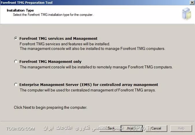 آموزش تصویری نصب و راه اندازی TMG 2010 بر روی سرور 2008