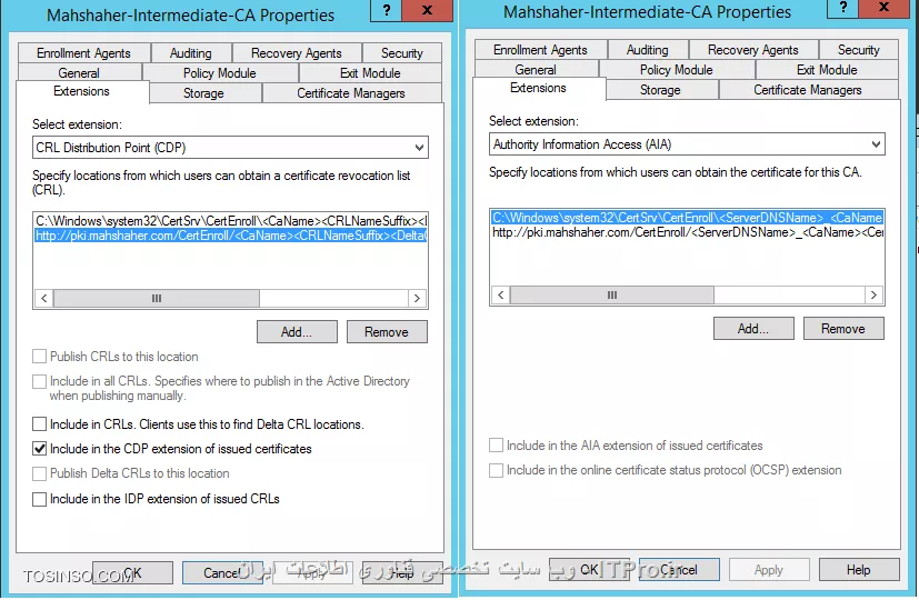 آموزش جامع PKI در مایکروسافت و Active Directory Certificate Services : قسمت دهم