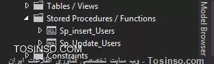 باسلام
من دوتا stored procedure در sql server 2012 ساختم مطابق شکل زیر:
||https://tosinso.com/files/get/e460f0c9-3be9-47b8-8164-3ae34f375377||
و این دو تا stored procedure در ویژوال استودیو در قسمت Model Browser نمایش داده میشه مطابق شکل زیر:
||https://tosinso.com/files/get/5ff1ea77-8ea1-404f-87a8-b879212ad501||
ولی فقط دستور sp_insert_users در قسمت کد نویسی ویژوال نمایش داده میشه مطابق شکل زیر:
||https://tosinso.com/files/get/76ea30df-6940-40a1-ab5b-fe733318d60d||
لطفا راهنمایی فرمایید علت این مشکل چیه و چه باید کرد؟