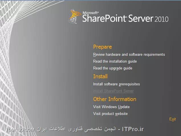 آموزش نصب شيرپوينت آموزش نصب SharePoint