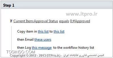 آموزش ایجاد Workflow در SharePoint Server 2010