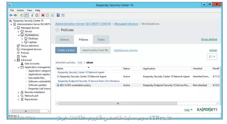 !! مسدودسازی اجرای یک برنامه ناشناس 
* ماشین های DC - Security-Center را روشن کنید 

* ماشین  PC1 را روشن کنید 

- Security-Center 

1- در Administration Console بروید 

2- باز کنید Application categories 

3- کلیک Create a category 

||https://tosinso.com/files/get/33bc6b30-e0bf-40a1-8f00-0d32864ae9ea||

4- روی بالاترین گزینه کلیک کنید 

||https://tosinso.com/files/get/a23db86e-9098-4d93-8bae-9478ce9cd228||

5- نام دسته بندی Protection_Cryptomalware و Next کنید 

||https://tosinso.com/files/get/aba2b412-021e-4b3d-ab8b-b1547107bdc5||

6- فایل Conditions_Protection_Cryptomailware.txt را کپی کنید و آن را باز کنید ( این فایل توسط نویسنده ایجاد شده و هدف فقط آموزش است )

||https://tosinso.com/files/get/68c5f0fd-5d60-4ca8-839c-2a67cc90b8bc||

7- حالا از لیست Add را بزنید 

8- در لیست روی Application folder بروید 

||https://tosinso.com/files/get/f3a41382-acd6-4d39-9b09-35767b6e59f0||

9- حالا به صورت زیر خط زیر را در Conditions_Protection_Cryptomailware.txt کپی کنید 

||https://tosinso.com/files/get/9e1025ce-f10d-423d-8e84-a275440243c9||

10- در مسیر زیر خط را پیست کنید 

||https://tosinso.com/files/get/5509d43d-9a6a-48da-bb1f-6cad62b582a5||

11- در واقع ما مسیر فایل Conditions_Protection_Cryptomailware.txt را شبیه سازی کردیم حالا Next کنید 

||https://tosinso.com/files/get/dfacface-3837-4b63-9166-3e4492815f23||

12- حالا Next را بزنید و در لیست روی KL category کلیک کنید 

||https://tosinso.com/files/get/8cad9a05-7be4-4399-b8b3-9c284af42110||

13- حالا تمامی باکس های KL categories انتخاب کنید و OK را بزنید 

||https://tosinso.com/files/get/a84d6c33-76c0-4043-8826-e7184808efce||

14- روی figuring conditions for exclusion of applications from categories و  Next کنید 

||https://tosinso.com/files/get/9159c9b1-50fc-4ccb-8786-939edc2881b4||

15- روی Finish کلیک کنید 

||https://tosinso.com/files/get/6d444193-2e2a-417a-9224-21ce81a39a19||

- تغییر در پالیسی برای جلوگیری از اجرای فایل توسط کاربران 

1- وارد Workstations و روی تب Policies کلیک کنید 

||https://tosinso.com/files/get/650bdf2e-5bea-4c36-8d08-2b9045254907||

2- حالا پراپرتیس KES 10 SP2 workstation policy را بگیرید 

3- حالا Application Startup Control باز کنید 

||https://tosinso.com/files/get/6e1cccdc-9a94-456e-bb5a-30a903e0825b||

4- کلیک کنید Add

||https://tosinso.com/files/get/f63b9598-8918-4f83-be93-93248dc08905||

5- روی OK کلیک کنید 

6- مجدداً OK را بزنید 

||https://tosinso.com/files/get/ba162616-d646-477f-9ff3-88c773081d39||

7- حالا منتظر باشید تا پالیسی اعمال شود 


نویسنده : سید احمد توسلی
منبع : |جزیره امنیت اطلاعات و ارتباطات وب سایت توسینسو::https://tosinso.com/security|
هرگونه نشر و کپی برداری بدون ذکر منبع و نام نویسنده دارای اشکال اخلاقی است