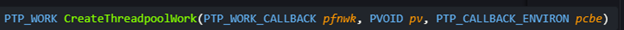 ()CreateThreadpoolWork