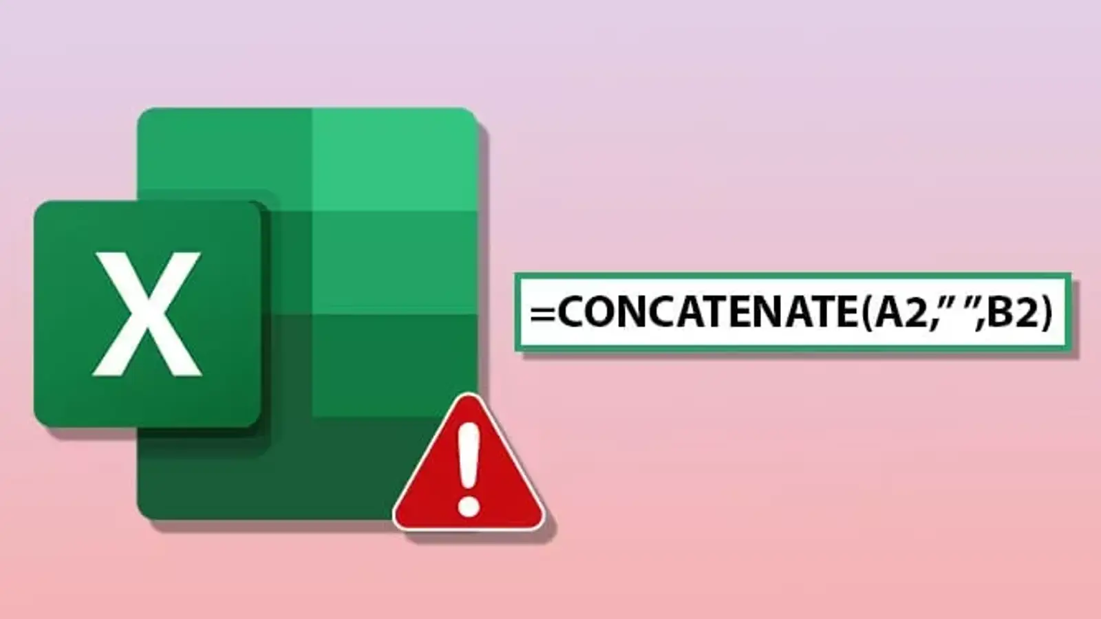 آموزش جامع چسباندن متن در اکسل با CONCATENATE و &