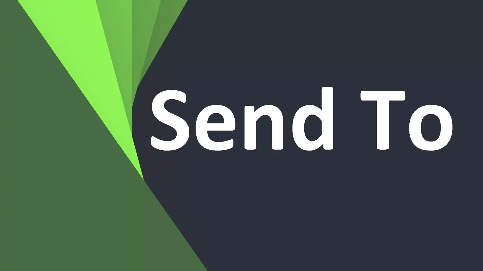 آموزش دسترسی به محتویات Send To ویندوز و تغییر دادن آن