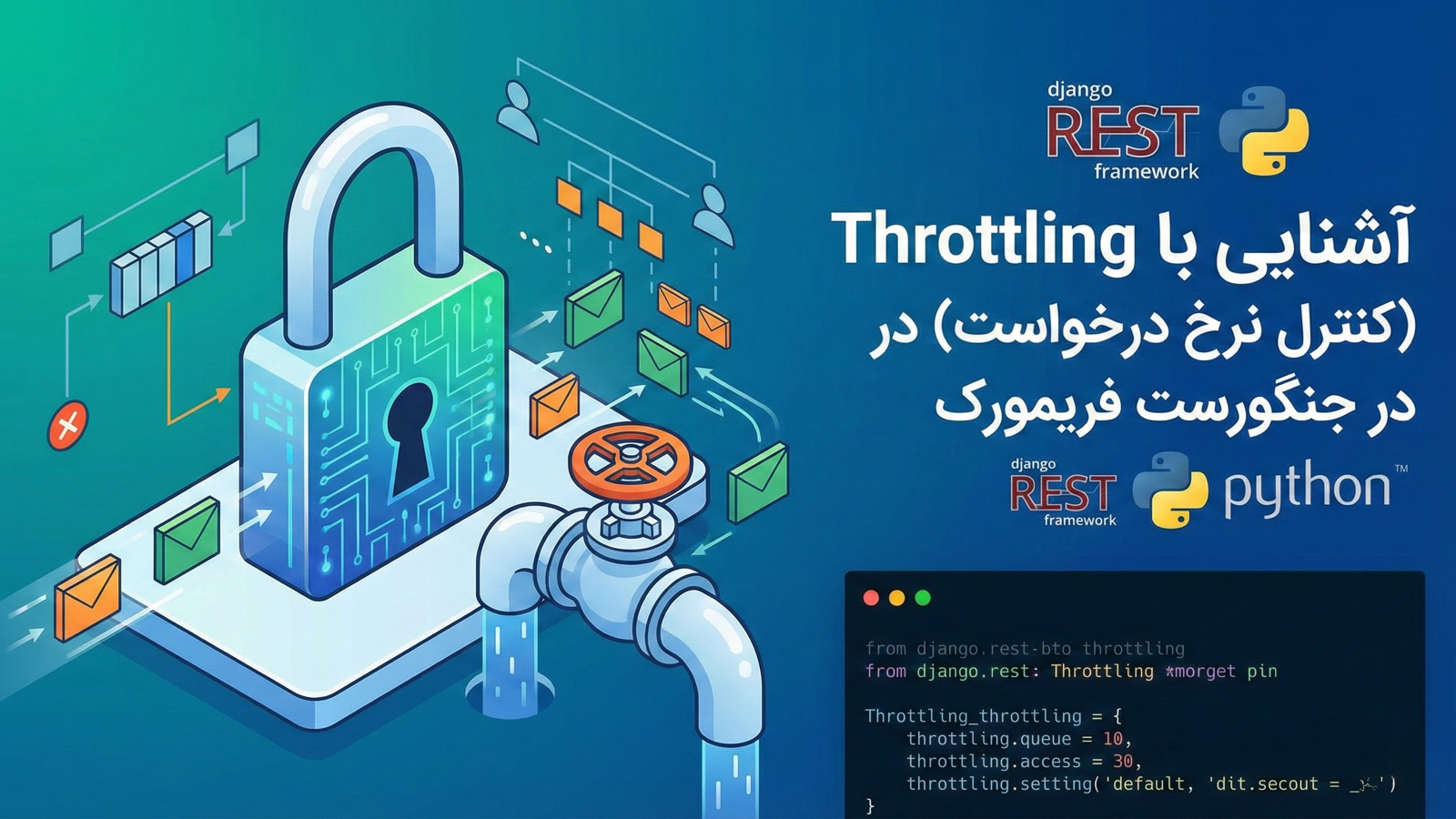 آشنایی با Throttling (کنترل نرخ درخواست) در جنگو رست فریمورک