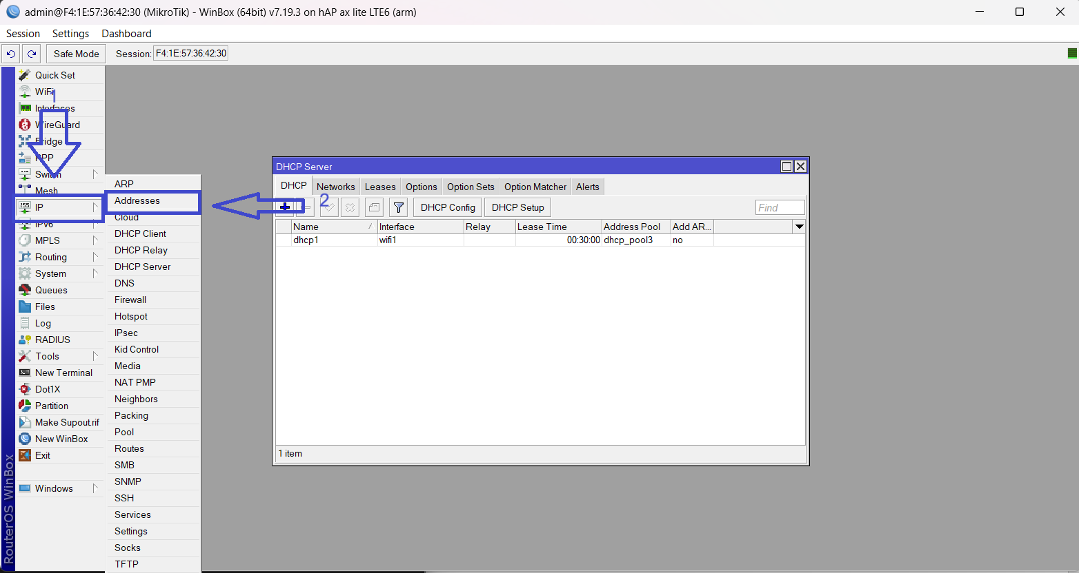 منو IP Address