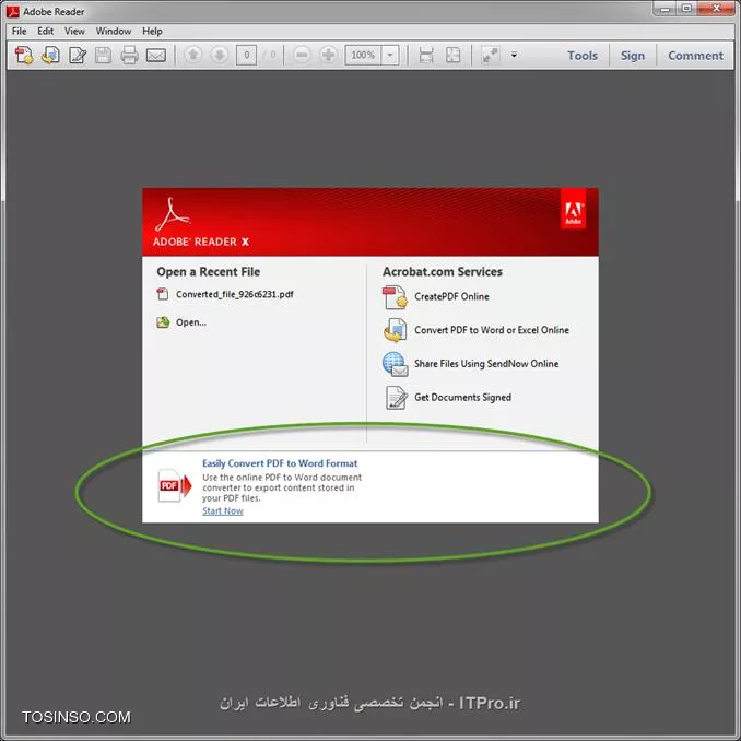 علت : پیام های نرم افزار Acrobat Reader که در Start Up ویندوز نمایش داده می شوند. تصویر زیر گویای این مطلب می باشد که ما توسط این تنظیمات این پیام ها را غیرفعال کردیم.

||http://icdl.tosinso.com/files/get/6a456e17-d6e6-46f9-b906-93926cc78f43||