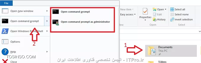 10 راه رسیدن به Command Prompt در ویندوز 10