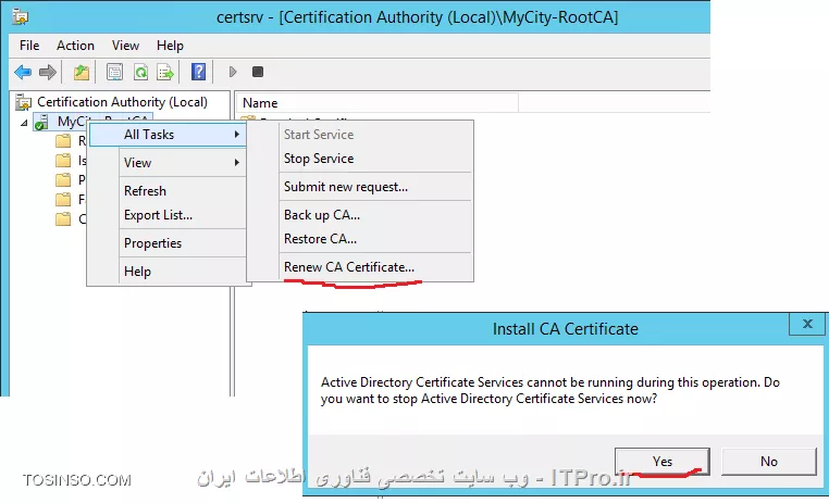 آموزش جامع PKI در مایکروسافت و Active Directory Certificate Services : قسمت هفتم