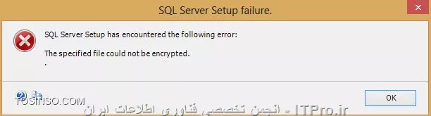 با سلام
بعد از اتمام مراحل نصب     2014 SQL Server این پیغام ظاهر میشه! لطفا راهنمایی کنید

||http://dba.tosinso.com/files/get/6b05718b-b890-4362-a421-7d8ebc766fc8||