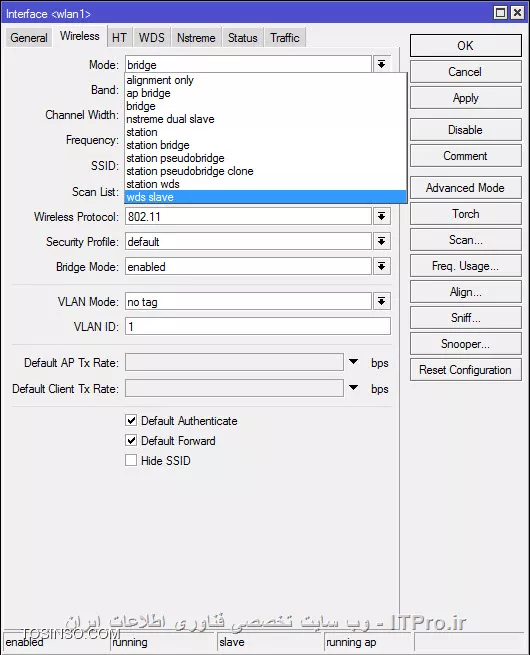 Wireless Mode Mikrotik