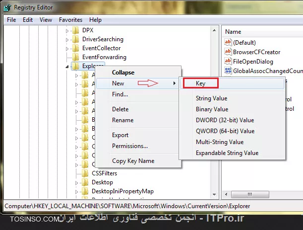 با برنامه Drive Icon Change میتونید تغییر شکل درایو هاتون رو در کسری از ثانیه انجام بدید.
اگر از طریق فایل autorun.inf این اتفاق برای شما افتاده برای تغییر به حالت پیشفرض این آیکون: فایل autorun.inf را از محل جاری درایو پاک کنید.
اگر از طریق رجیستری آیکون مورد نظر تغییر کرده بهتره به Run رفته و سپس Regedit رو بزنید تا به رجیستری برید سپس به آدرس زیر رفته
<c#>
HKEY_LOCAL_MACHINE\SOFTWRE\Microsoft\Windows\CurrentVersion\Explorer
<c#>
یک کلید با نام DriveIcons ایجاد کنید ( با کلیک راست بر روی کلید Explorer و انتخاب گزینه Key از زیر شاخه New و تغییر نام کلید جدید به DriveIcons )
||http://icdl.tosinso.com/files/get/6c0c1272-67d2-4115-810e-307707fbb890||
نکته: اگر کلید DriveIcons به صورت پیشفرض وجود داشت نیازی به ساختن آن نیست
سپس در کلید DriveIcons یک زیرکلید دیگر با نام درایو مورد نظر خود با حرف بزرگ بسازید. ( مثلا اگر میخواهید آیکون درایو C را تغییر دهید زیرکلیدی با نام C بسازید. همینطور برای درایو های دیگر D , E , ..  ) دقت کنید که نام درایو ها را با حروف بزرگ بنویسید.
نکته:اگر کلید درایو مورد نظر به صورت پیشفرض وجود داشت عملیات زیر را انجام دهید
یک زیرکلید دیگر در کلید ساخته شده در مرحله قبلی ایجاد کنید و نام آنرا به DefaultIcon تغییر دهید. (مثلا برای کلید C که قصد تغییر آیکون آنرا داریم، یک زیر کلید با نام DefaultIcon میسازیم)
||http://icdl.tosinso.com/files/get/1cdaa0da-ba8e-4d83-bd16-a2ceeebc8e29||
اگر کلید درایو مورد نظر به صورت پیشفرض وجود داشت قدم بعدی را انجام دهید
زیرکلید DefaultIcon درایور مورد نظر را انتخاب کنید سپس از سمت راست مقدار (Default) را انتخاب کنید.
در قسمت Value Data که در تصویر زیر موجود است به جای آدرسی که مشاهده میشود خالی باشد تا به حالت پیشفرض در بیاید
||http://icdl.tosinso.com/files/get/3d76a4f2-bf88-4fe8-ac4c-6dcaaca27111||
