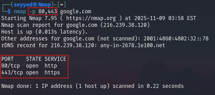 آموزش استفاده از ابزار Nmap