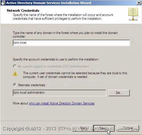 آموزش نصب و راه اندازی Additional Domain Controller در ویندوز سرور 2008