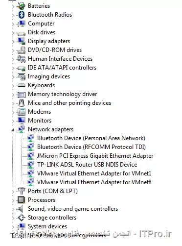 سلام
این از Device Manger:
<center>
||http://hardware.tosinso.com/files/get/6dfc63ea-4aae-4d1f-af09-9cecec768496||
<center>

--
در جواب spider_hn عزیز:
نه تازه اینطوری شده
بله ویندوز چندبار عوض کردم نشد درایورهای دیگه ای زدم نشد از Auto Driver استفاده کردم نشد.
چطوری آنلاین نصب کنم؟ کلا درایور وایرلس شناسایی نمیشه.