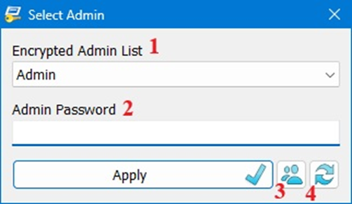 تصویر1: پنجره Select Admin