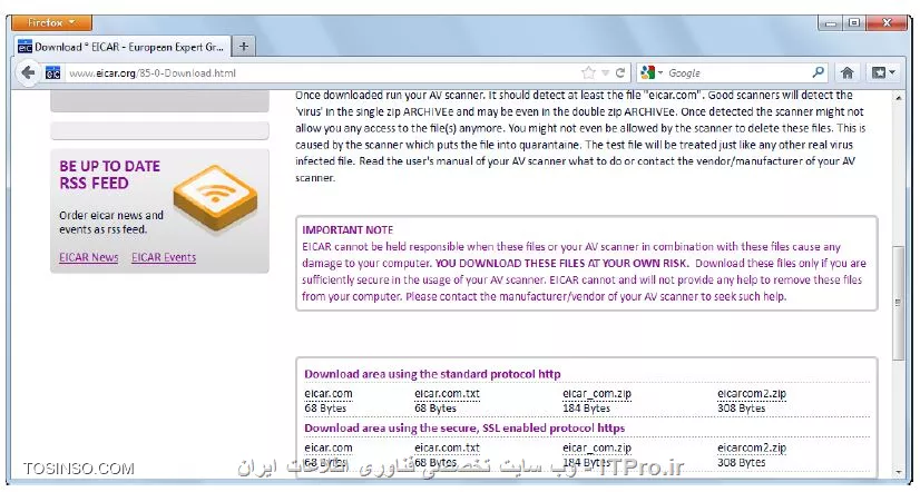 !! Exclusions کردن برای  Web Anti-Virus
در این آزمایشگاه می خواهیم سایت www.eicar.org را با مرورگر فایرفاکس نادیده بگیریم تا کسپرسکی سرور آن را تحت نظر و اسکن نداشته باشد ، همچنین می خواهیم دانلود را از این سایت بلاک و اجازه دانلود فایلی به نام eicar_com.zip را ندهیم  :

* ماشین های DC, Security-Center را روشن کنید 

* ماشین PC1 را روشن کنید با نام کاربری abc\Alex و پسورد Ka5per5Ky وارد شوید 

* با abc\Administrator و پسورد Ka5per5Ky وارد ماشین Security-Center شوید 

1- بر روی Mozilla Firefox کلیک کنید تا اجرا شود 

2- بروید به www.eicar.org 

3- کلیک کنید روی Download Anti-Malware testfile بر روی سایت 

||آزمایشگاه کسپرسکی 10 ::https://tosinso.com/files/get/02ed80a6-2ac4-48bf-9763-589b8d7eb8c6||

4- بر روی DOWNLOAD کلیک کنید 

||آزمایشگاه کسپراسکی سرور 10 به پارسی ::https://tosinso.com/files/get/3810ddd1-1f63-44ea-9b5f-b65e1ea6a6bd||

5- بر روی PC1 رفته و برای تست آنتی ویروس لینک را کلیک کنید 

6- دانلود کنید eicar_com.zip و نسخه HTTP را دریافت کنید :

||https://tosinso.com/files/get/701a3b1d-2758-4b33-a450-5123cd91f7eb||

7- حالا اطمینان بیابید که بخش اسکن archive در انتی ویروس Endpoint فعال بوده و تصویری مانند زیر را نمایش دهد :

||کسپرسکی سرور 10 ازمایشگاه انتی ویروس ::https://tosinso.com/files/get/f2ee88c3-7e45-4301-89ed-07eec5d46ed7||

8- مرورگر Mozilla Firefox را ببندید 

نویسنده : سید احمد توسلی
منبع : |جزیره امنیت اطلاعات و ارتباطات وب سایت توسینسو::https://tosinso.com/security|
هرگونه نشر و کپی برداری بدون ذکر منبع و نام نویسنده دارای اشکال اخلاقی است