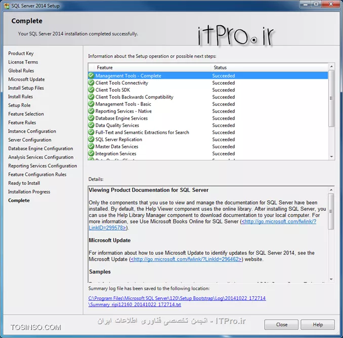 نصب قدم به قدم SQL 2014