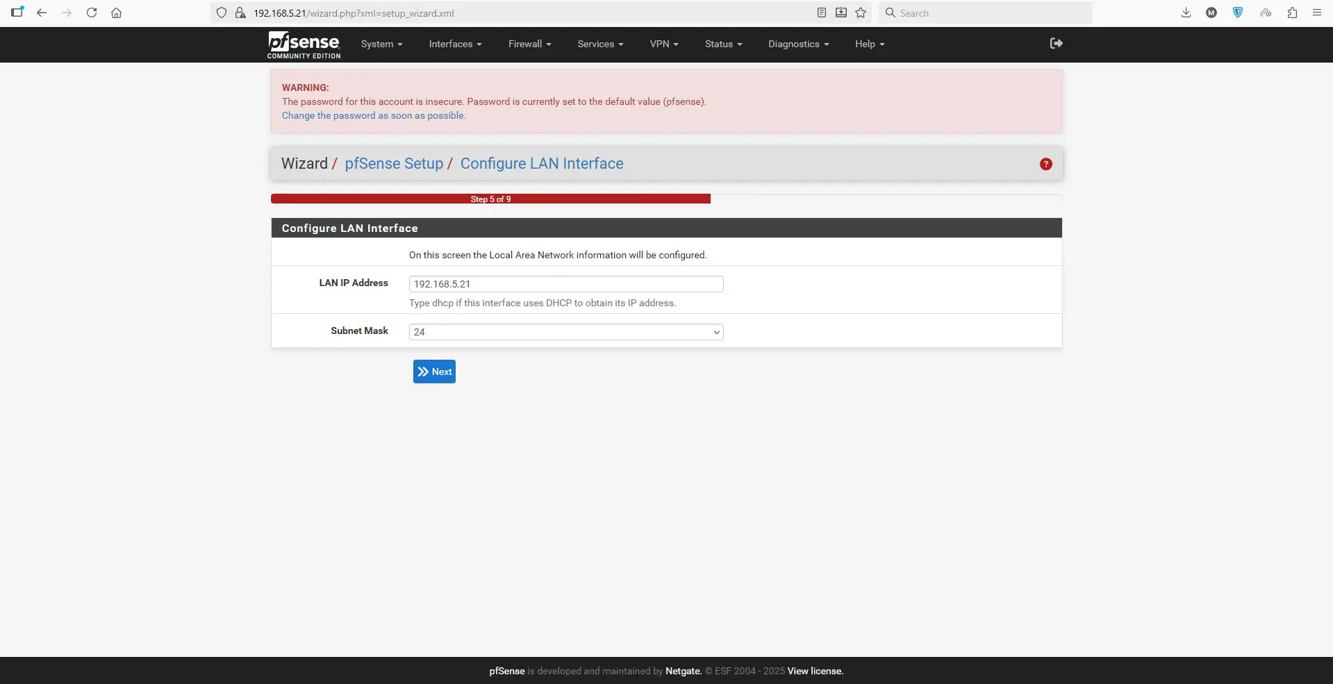 آموزش نصب  pfsense