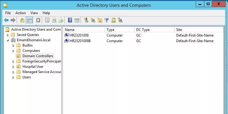 hostname این سیستم HR23201009B  مهندس. تو domain controllers هم دوتا کامپیوتر شناخته که من به سیستم HR23201009  دسترسی ندارم و نمیدونم چیه. تو خطای اضافه کردن additional سیستم هم میگفت این سیستم offline عه. تو cmd دستور query fsmo میزنم همین سیستم HR23201009 رو میده. یعنی این سیستم primary بوده و الان ofline شده؟
||https://tosinso.com/files/get/6c1d4371-7822-47bb-bd3a-c40c8011d379||
||https://tosinso.com/files/get/71eec075-6bfc-4ace-963b-14219b05c4f1||