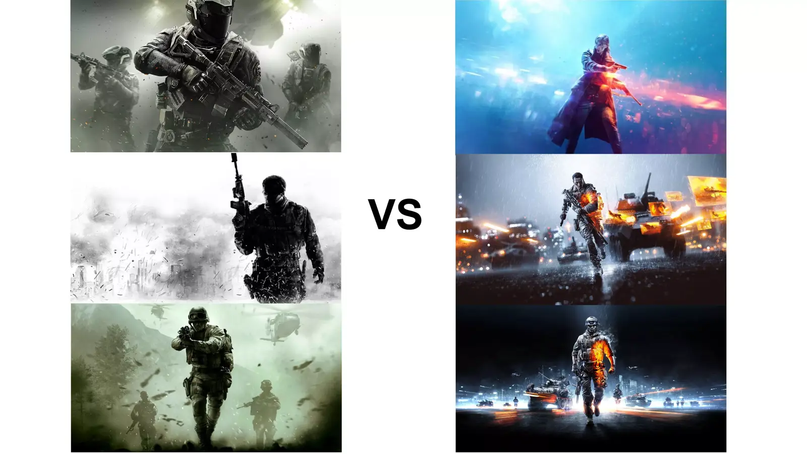 تفاوت بین سری بازی های call of duty و battlefield !