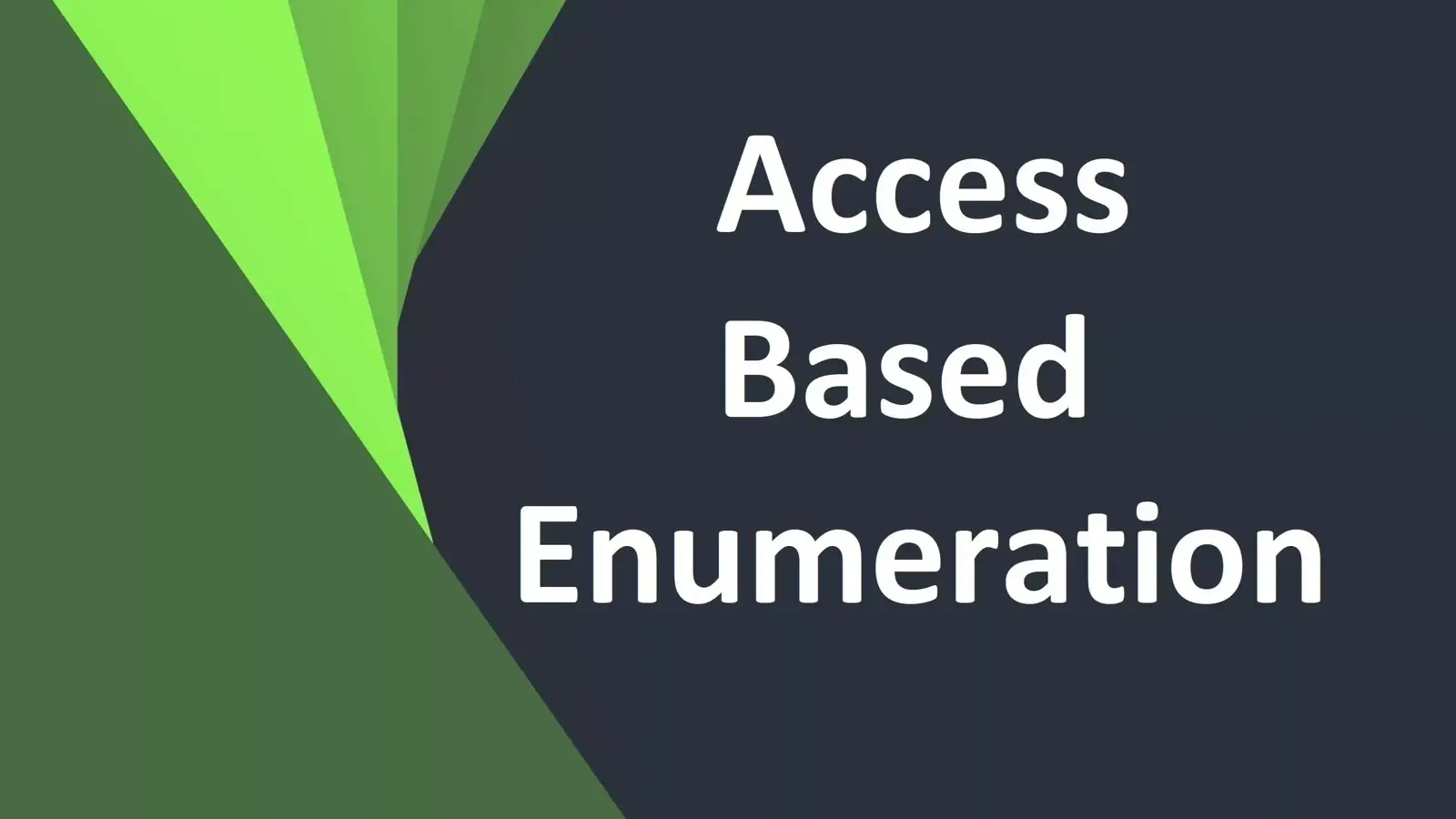 آموزش پنهان کردن Shared Folder ها از دید کاربران بدون دسترسی