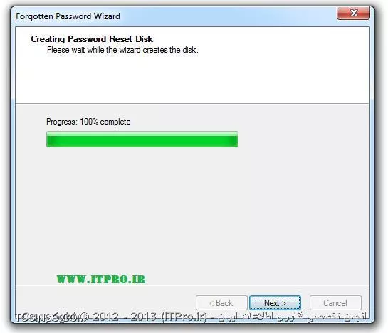 آموزش ایجاد Password Reset Disk