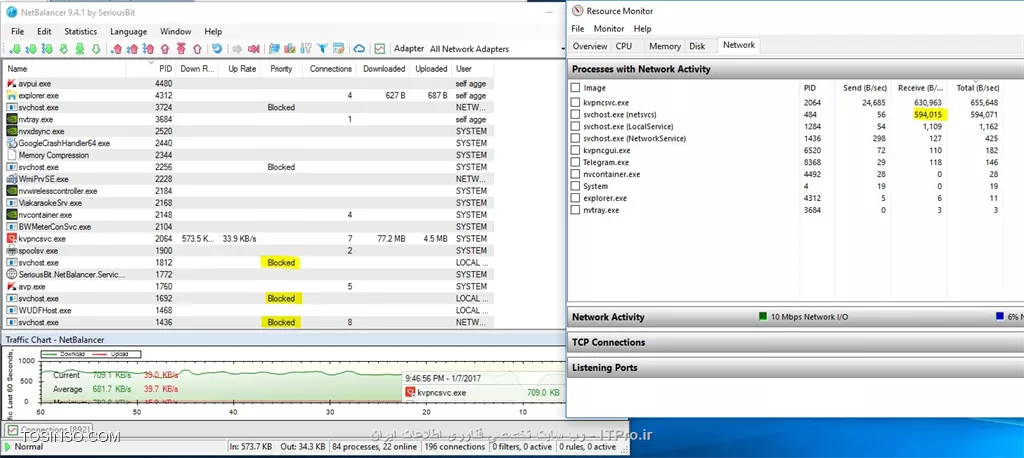  mostafa.khademi
متاستفانه netbalancer هم در هنگام کانکت بودن vpn همین مشکل رو داره.و نمیتونه مانیتورینگ کنه.
||http://security.tosinso.com/files/get/7306597d-62b5-4934-a174-7f3da37c33de||