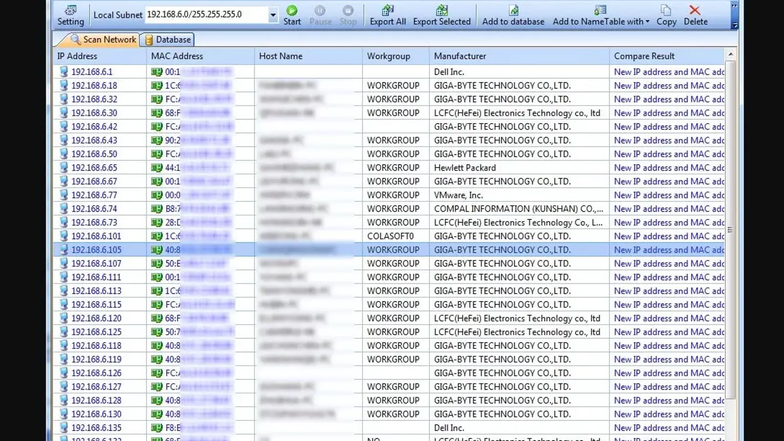 ابزار پیدا کردن کامپیوترهای شبکه با اسکن IP و MAC Address
