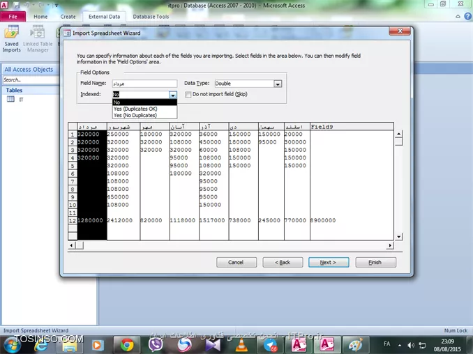 آموزش اکسس 2016 (Access) قسمت 2: Import اطلاعات به پایگاه داده