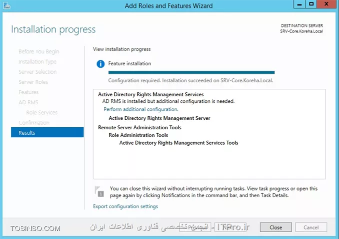 آموزش راه اندازی RMS یا Right Management Services در ویندوز سرور 2012