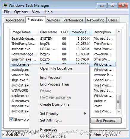 آموزش استفاده از Task Manager