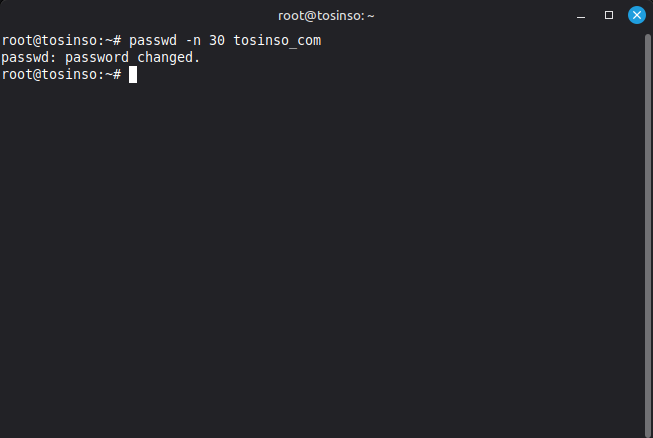 محدودیت در دفعات تغییر رمز عبور  در لینوکس (Linux)