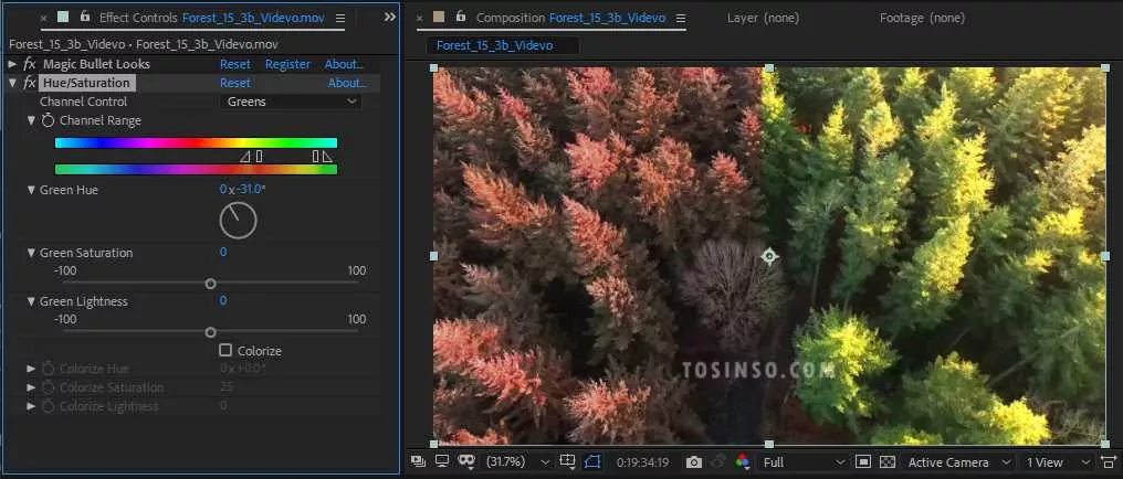 100 Effects of After Effects explained : Hue/Saturation
