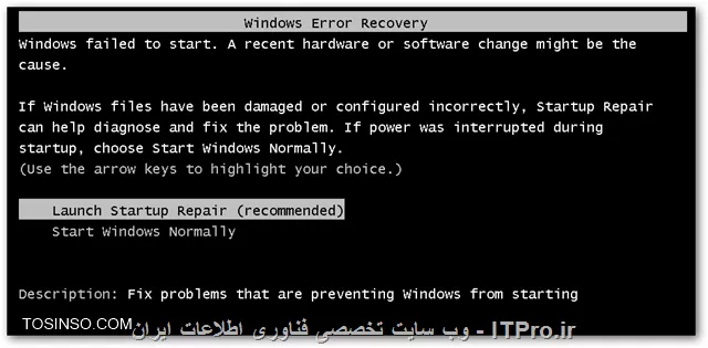 سلام. دوستان یک مشکلی برایم پیش آمده و ان هم این که نمی تونم safemode را بالا بیاورم. دستور msconfig در cmd و تیک safemode را می زنم سیستم ریست میشه، حتی قسمت زیر هم می اید ولی دسکتاپ بالا نمی اید.
<center>
||http://tosinso.com/files/get/6f6a352f-2479-46f8-b35f-b8e61392784e||
<center>
مشکل اونجا حاد میشه که حتی ویندوز هم بالا نمی اید. چون نتوستم دستور safemode را در msconfig لغو کنم. اینقدر ریست می کنم تا صفحه زیر بیایید.
<center>
||http://tosinso.com/files/get/763e47c3-f6c3-4e89-b779-9892dec4e62b||
<center>
بعد از این هم احتمال پنجاه پنجاه است که دسکتاپ بالا بیاد. ویندوز را عوض کردم ولی وقتی کار بالا را انجام دادم دوباره همین اتفاقات می افتد. مشکل چیست؟ سخت افزاری یا نرم افزاری؟